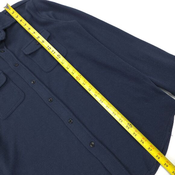 NEW Faherty Legend Sweater Shirt Navy Minimal Beachy Boho Indie Hipster Casual - Picture 4 of 7